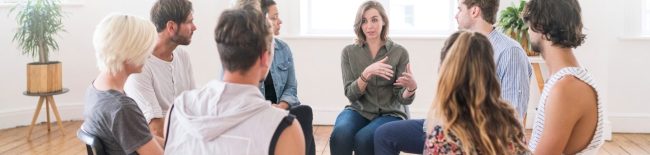 support group suicide bereavement group sitting in circle