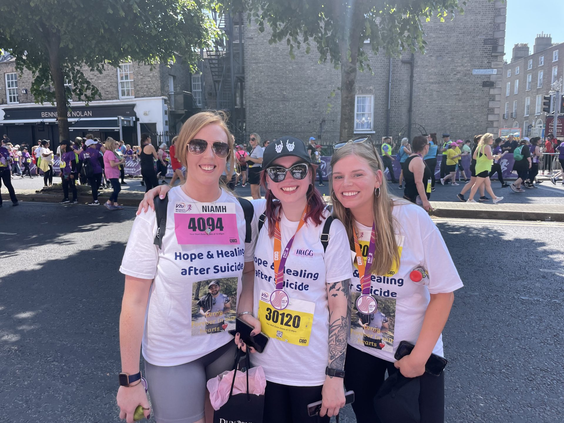 fundraisers at the vhi womens mini marathon in aid of HUGG