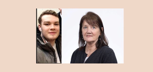 elaine clear and her son dan hugg provided life saving support after he died by suicide