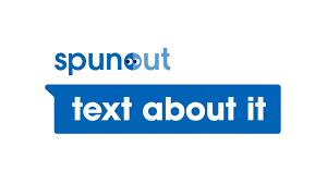 spunout text about it logo