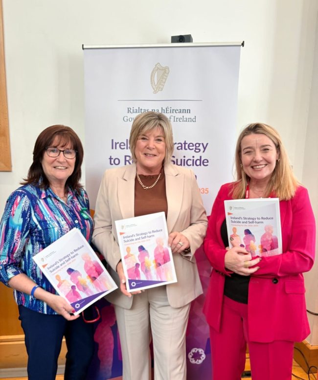 picture of the minister for mental health, fiona tuomey and catherine brogan