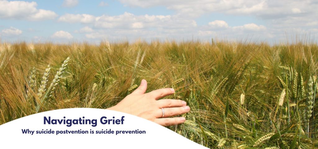 picture of a hand flowing through wheatfields with copy saying
