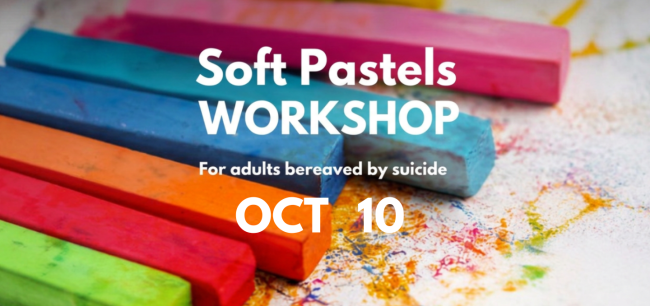 Soft Pastels Workshop HUGG with pastels in the background